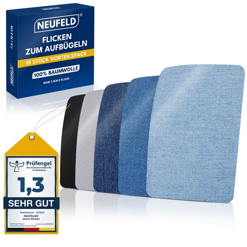 Bügelflicken 15 stück - [,