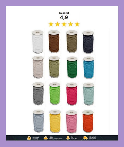 Gummikordel elastisch - 3,