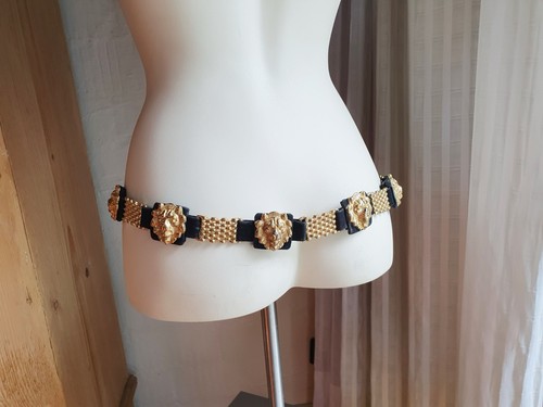 Gürtel löwen gold schwarz - gold,